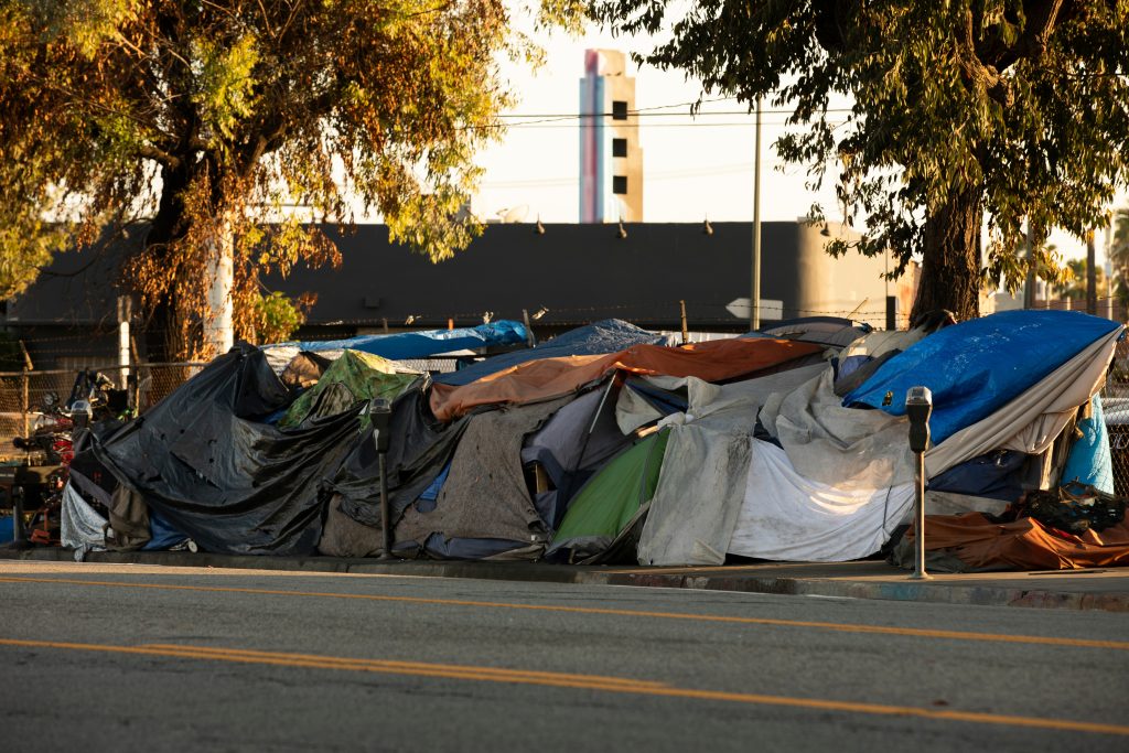 homeless tents